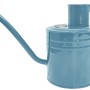 Hellblaue Kent & Stowe Gießkanne (1 l) aus verzinktem Stahl mit langem Auslauf für Zimmerpflanzen.