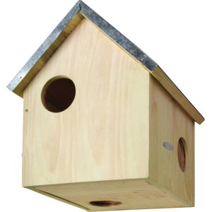 Esschert Design Eichhörnchenhaus aus Kiefernholz mit mehreren Ausgängen.