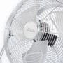 TroniTechnik Bodenventilator Windmaschine, ⌀35cm, silberfarbenes Metallgitter.