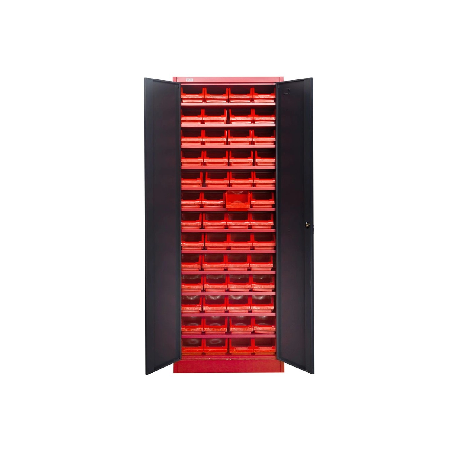 Jet-Line Kleinteileschrank Kirow in Anthrazit-Rot  67 cm Breit Inclusive 52 günstig online kaufen