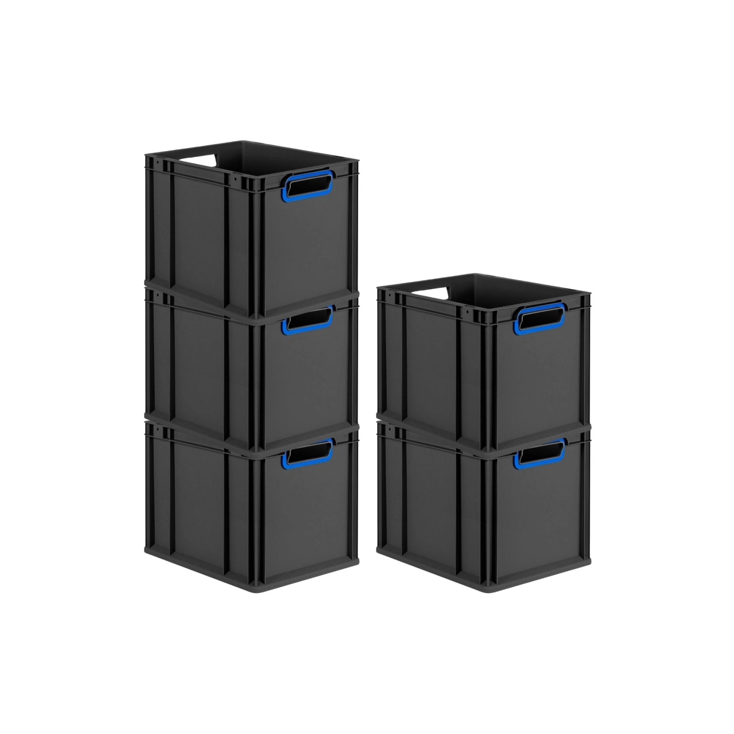PROREGAL SparSet 5x Eurobox Nextgen Color HxBxT 32x30x40cm 30 Liter Griffe günstig online kaufen