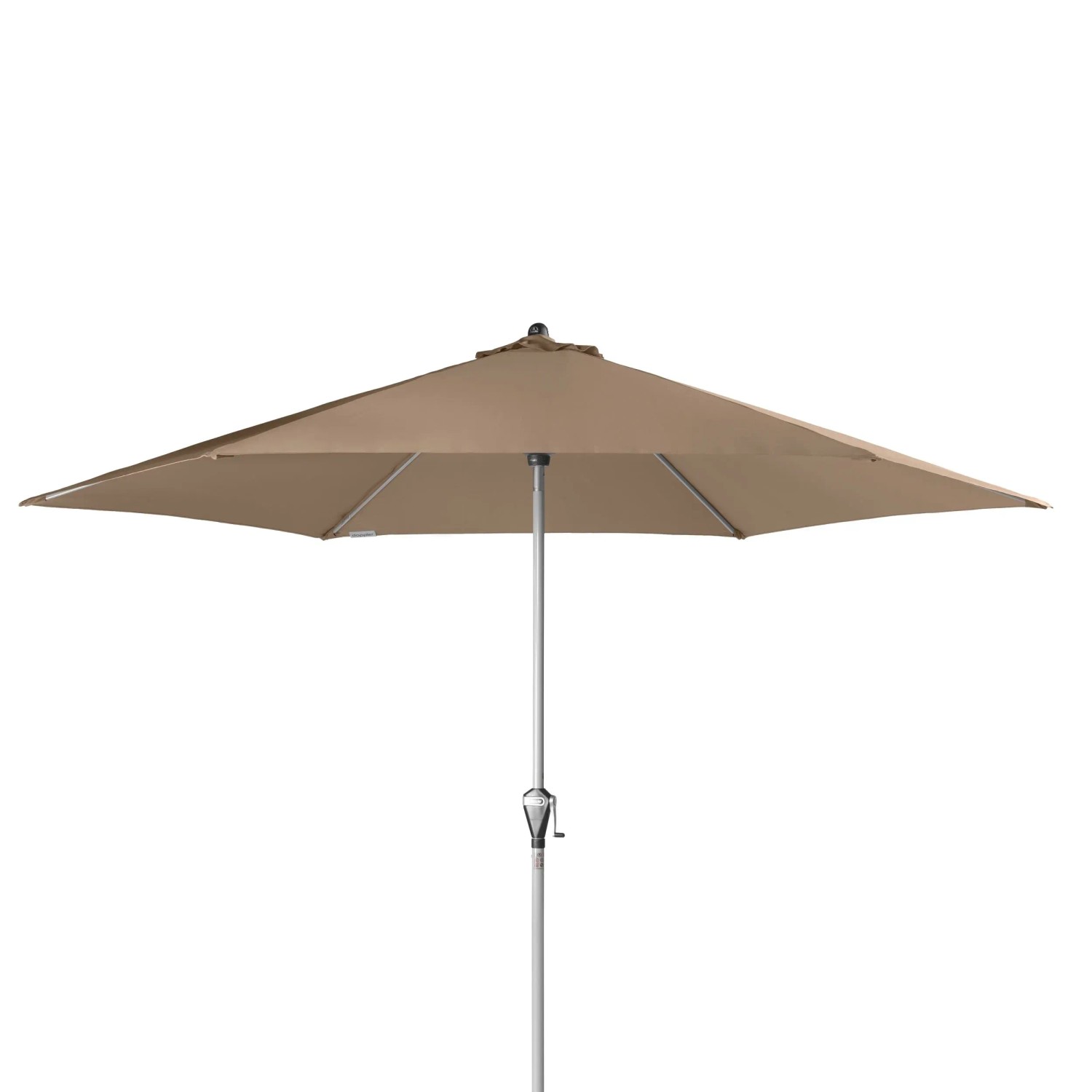 Doppler Marktschirm Active Auto Tilt Ø 306 cm Greige mit Kurbelmechanik