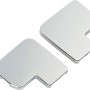 Abdeckkappen Set für Visolo Eckdusche/U-Form Profile, verchromt.