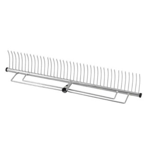 Galaflor Rasenrechen, 70 cm breit, aus pulverbeschichtetem Stahl, ohne Stiel.