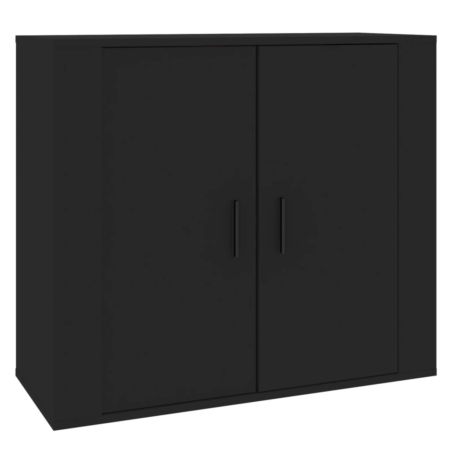 vidaXL Sideboard Schwarz 80x33x70 cm Holzwerkstoff 816561 günstig online kaufen