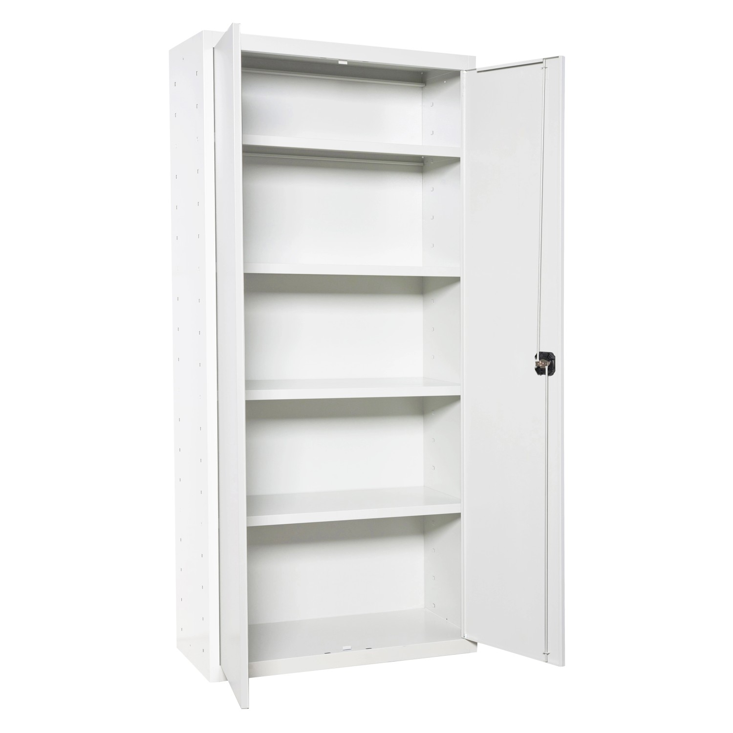 PROREGAL Stahlschrank AMEGO HxBxT 180 x 100 x 40 cm 4x Fachboden Weiß-Weiß günstig online kaufen