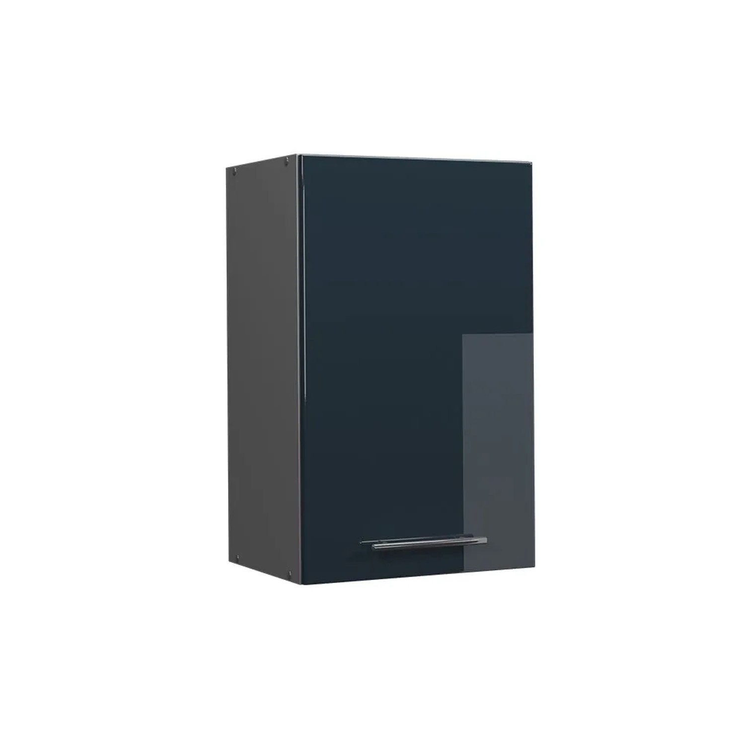 Vicco Hängeschrank Fame-Line Hängender Küchenschrank DunkelBlau Hochglanz Anthrazit 45 cm