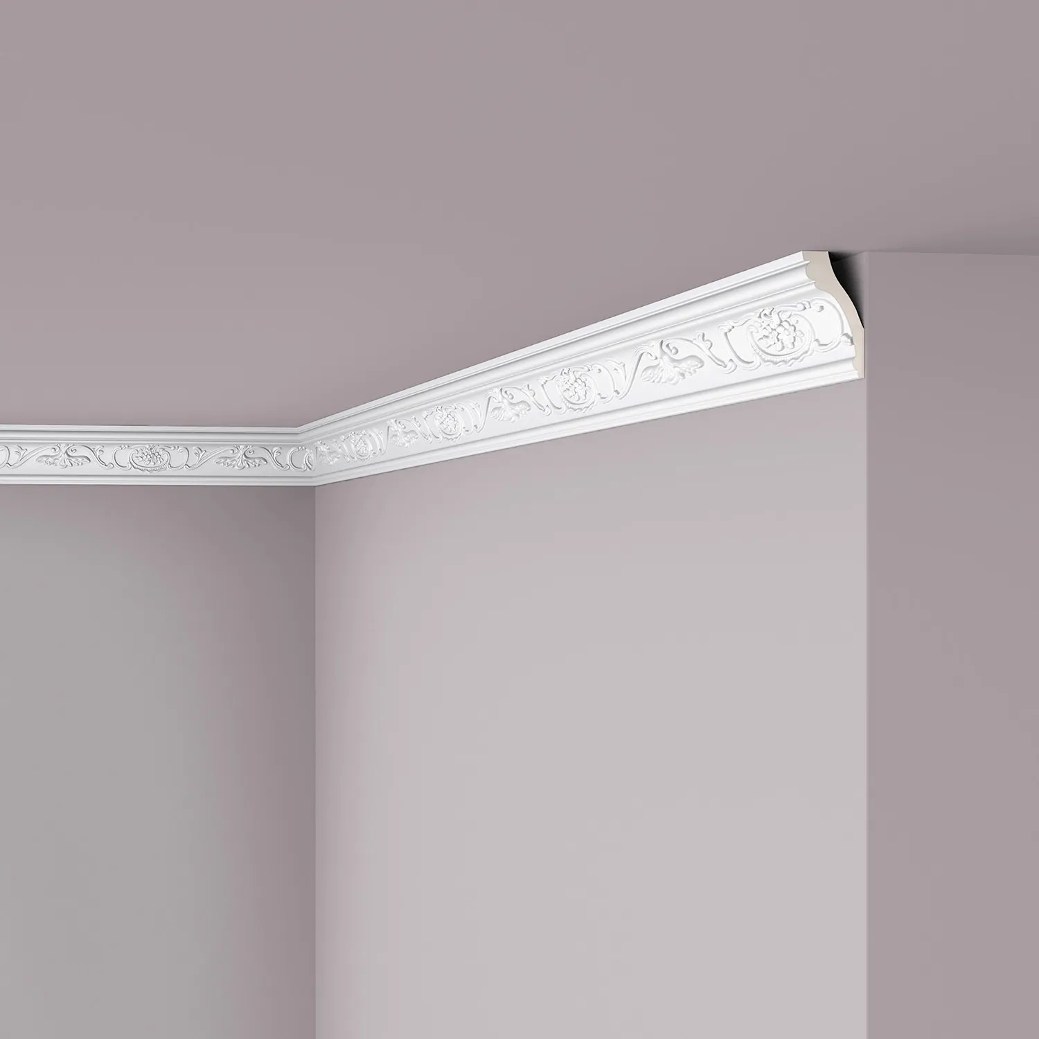 NOEL & MARQUET NMC Z9 ARSTYL Eckleiste Zierleiste Stuckleiste 2 m 200 cm x 3,4 cm x 7,2 cm Weiß