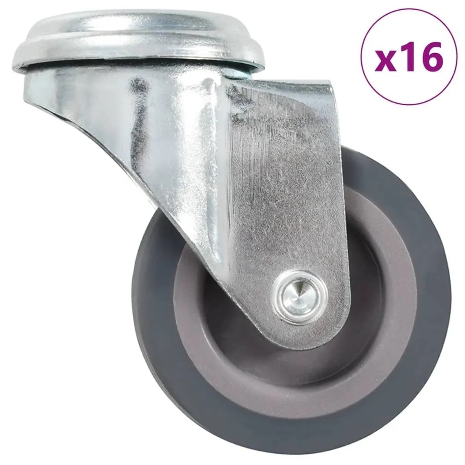 vidaXL 16 Stk Lenkrollen mit Bolzenloch 50 mm 277843