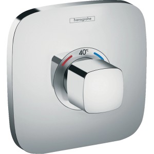 Hansgrohe Ecostat E Unterputz Thermostat in Chrom mit Temperaturregler und 40°C Sicherheitssperre.