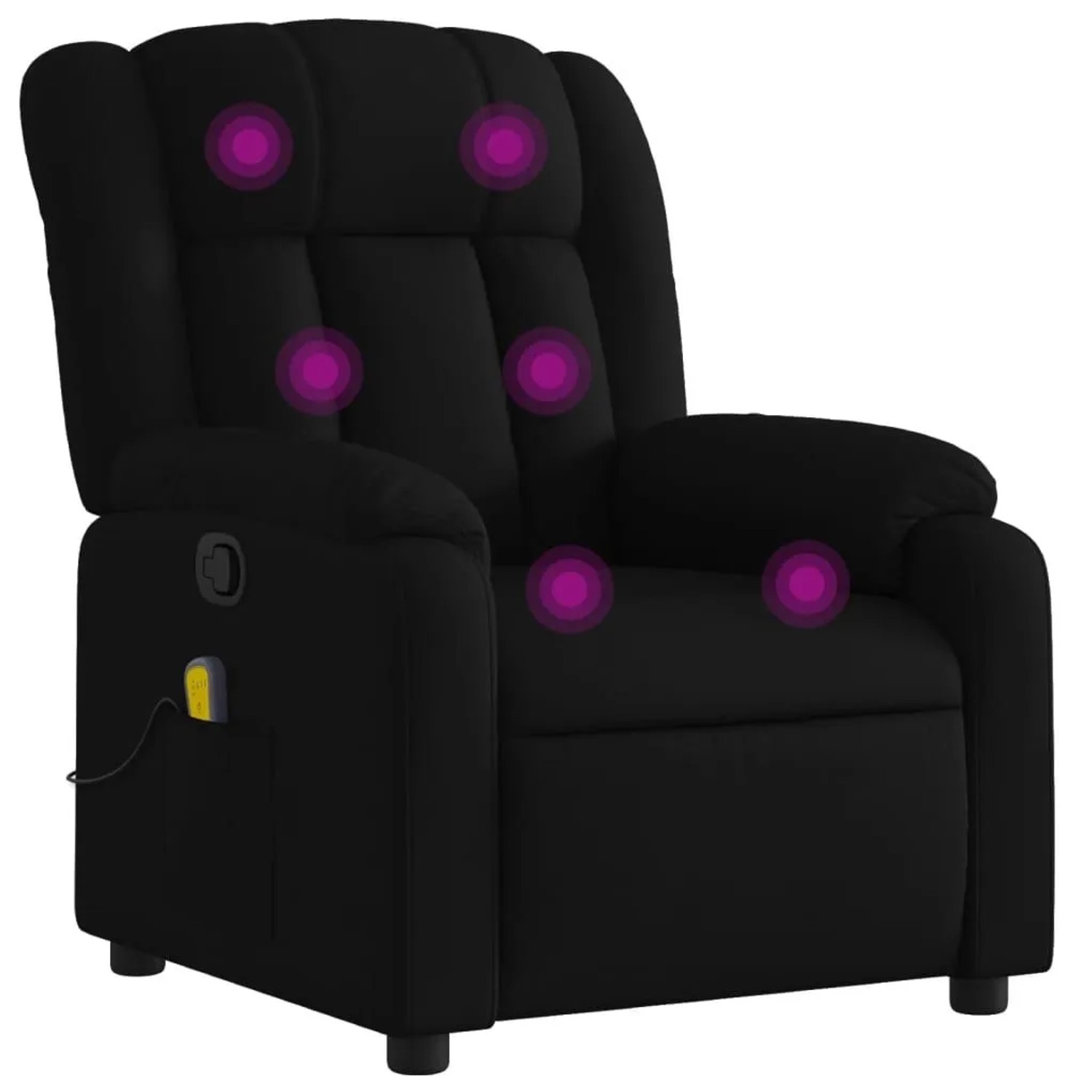 vidaXL Massage-Relaxsessel Schwarzer Stoff 3206254 günstig online kaufen