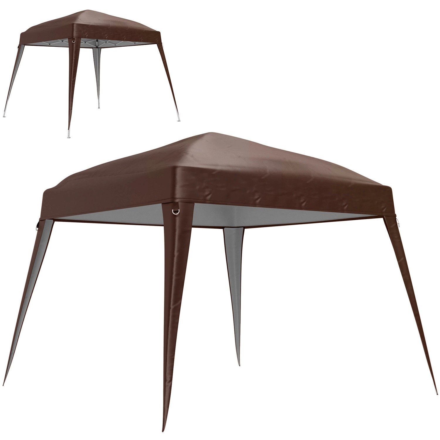 Thumbnail - Outsunny Ersatz-Vordach Polyester Kaffee 300L x 300B cm