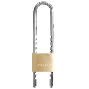 Master Lock Vorhängeschloss 1950EURD aus Messing mit verstellbarem Bügel.