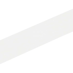 Weißes Arcansas Rundrohr, 1 cm x 100 cm, aus PVC.