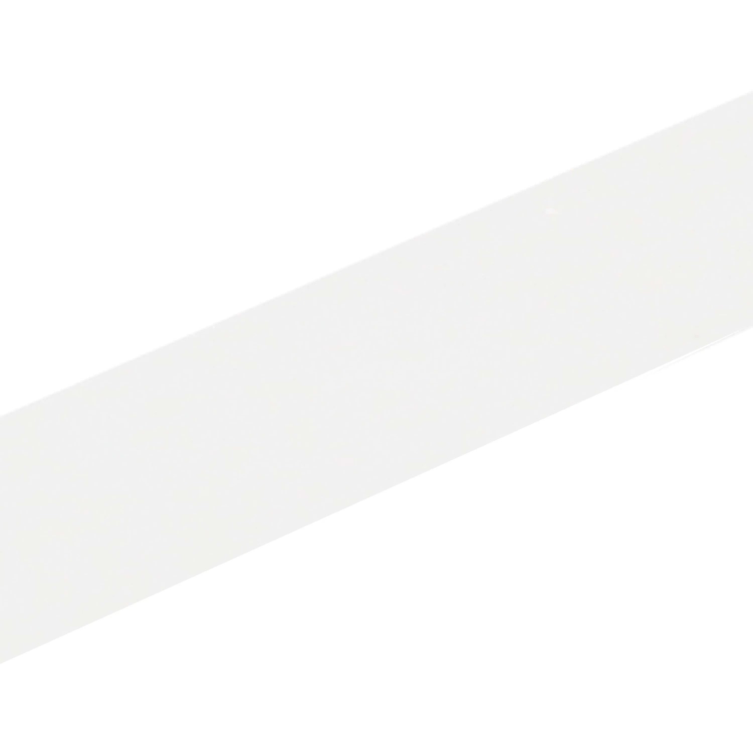 Weißes Arcansas Rundrohr, 1 cm x 100 cm, aus PVC.