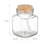 Relaxdays Gewürzgläser Glas Kork Transparent Beschreibbar 20er Set 7 cm x 5 cm x 5 cm_4