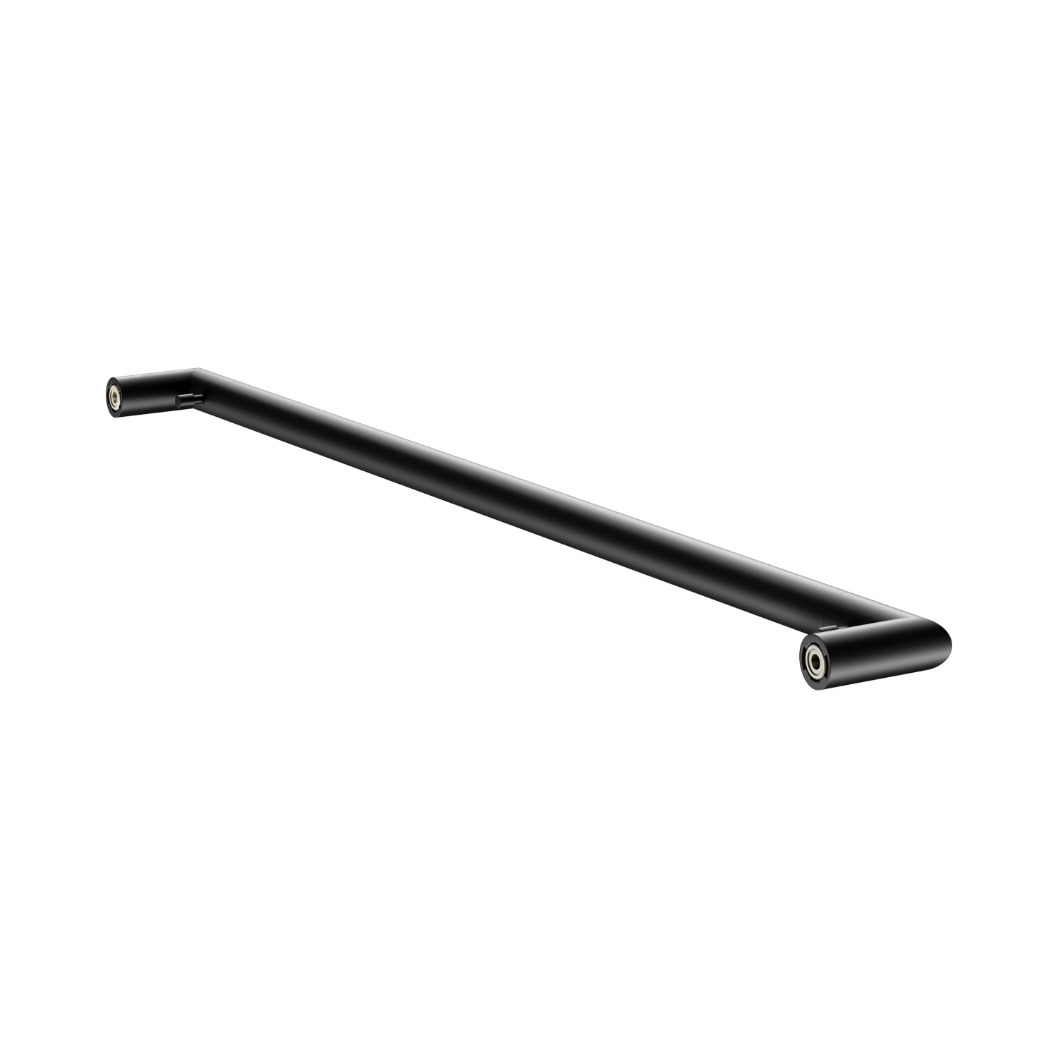 Keuco Reva Black Badetuchhalter, 80 cm, mit 2 Haken, Schwarz-Matt, für Badaccessoires.