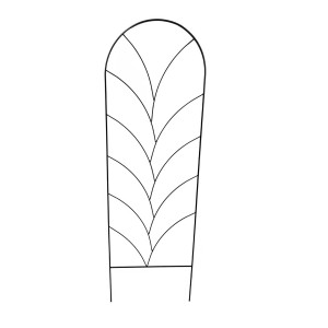 Spalier Ranke, 55x175 cm, Lava-Grau, aus Metall für Gartendekoration.