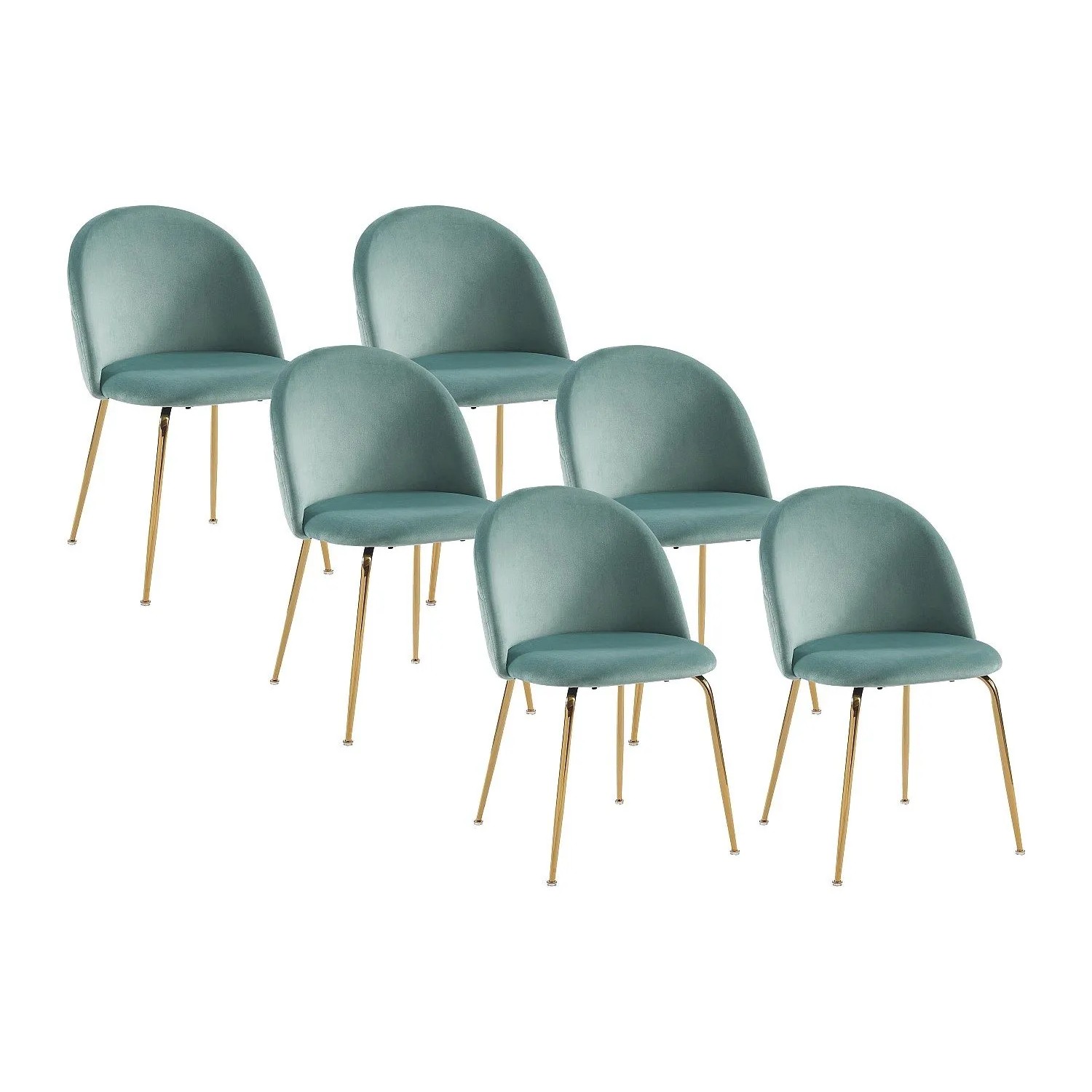 Vente-unique Stuhl Melbourne Hellgrün 50 cm
