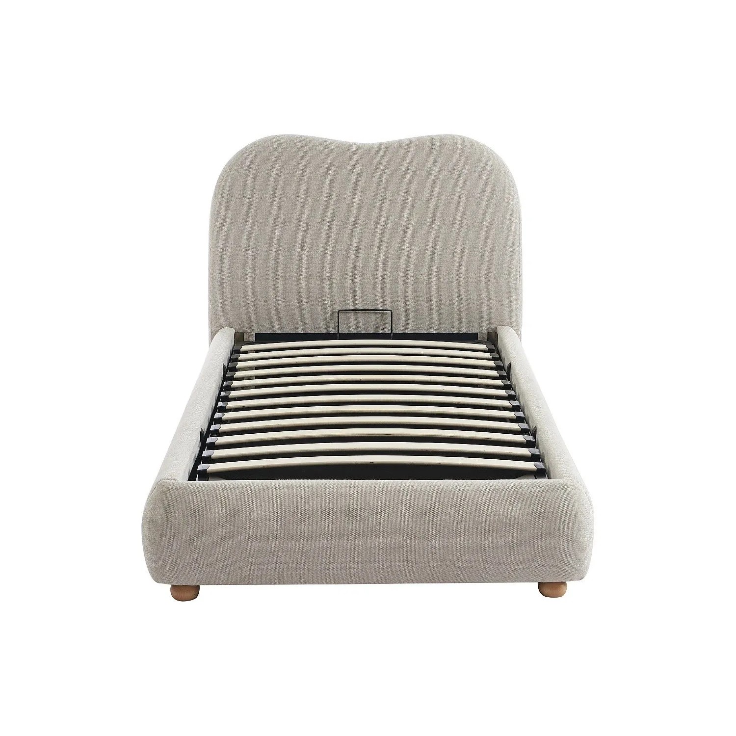 Vente-unique Bett Mit Bettkasten Vanari Beige 111 cm