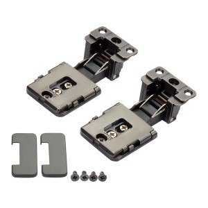 SALICE 1 Paar Conecta Scharnierset 134932 für Alurahmen Titanium Seitenaufschlag 10 Oder 12,5 mm