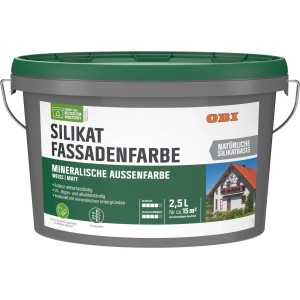 OBI Silikat Fassadenweiss matt 2,5 l