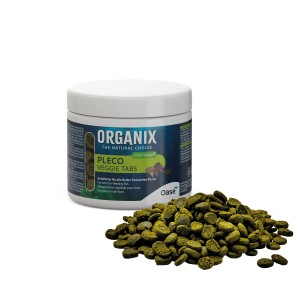 Oase Organix Pleco Veggie Tabs Fischfutter, 175ml Dose mit Futterpellets.