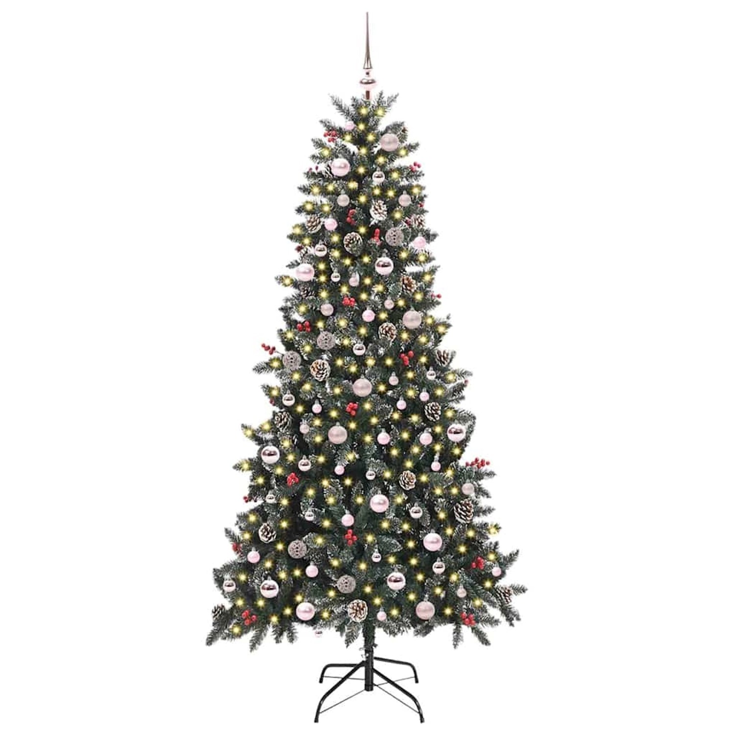 vidaXL Künstlicher Weihnachtsbaum Grün 129,5 x 129,5 x 240 cm 3395906