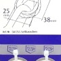 Conacord Seilkausche aus V4A-Stahl, 38 mm, für Seilbefestigung.