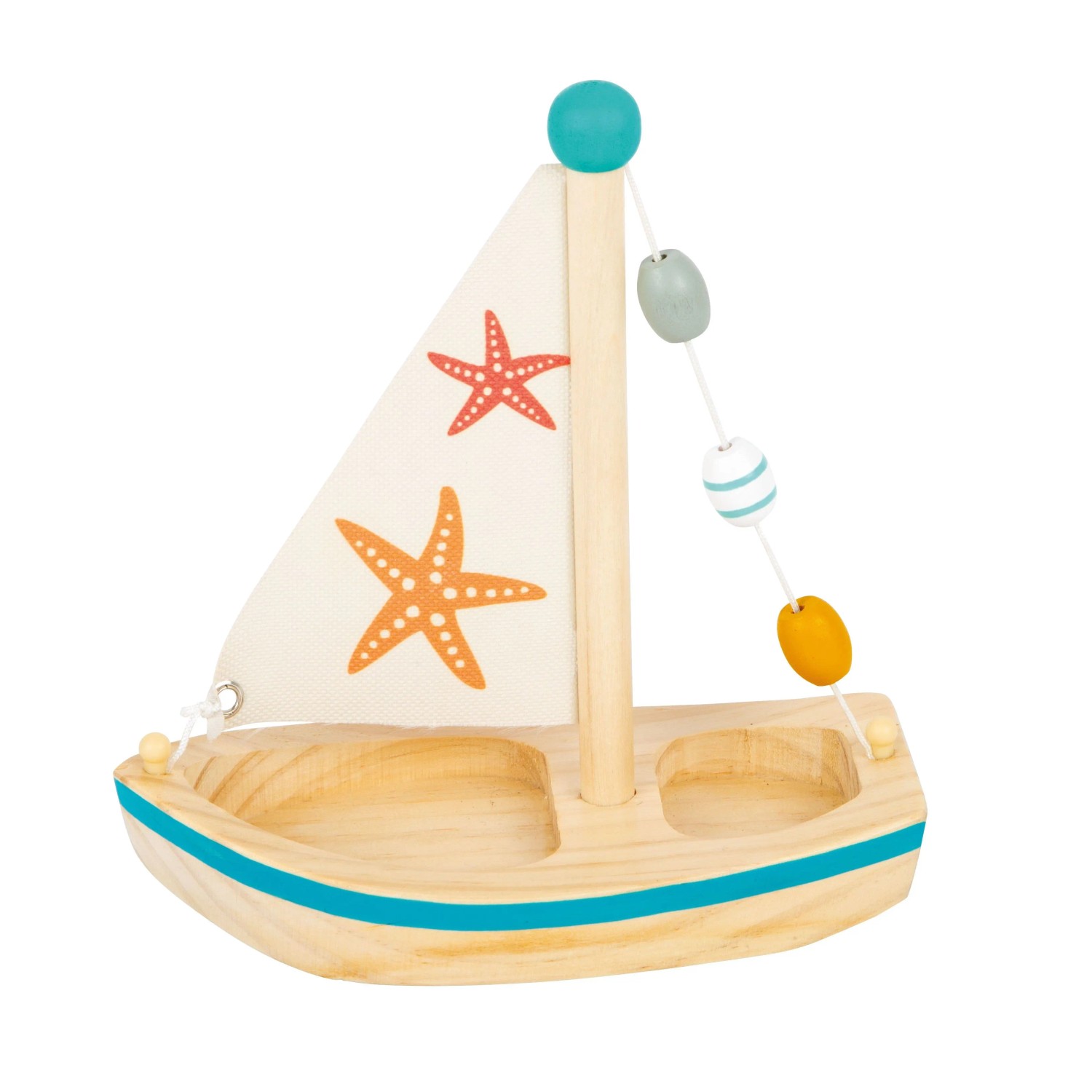 small foot Wasserspielzeug Segelboot Seestern