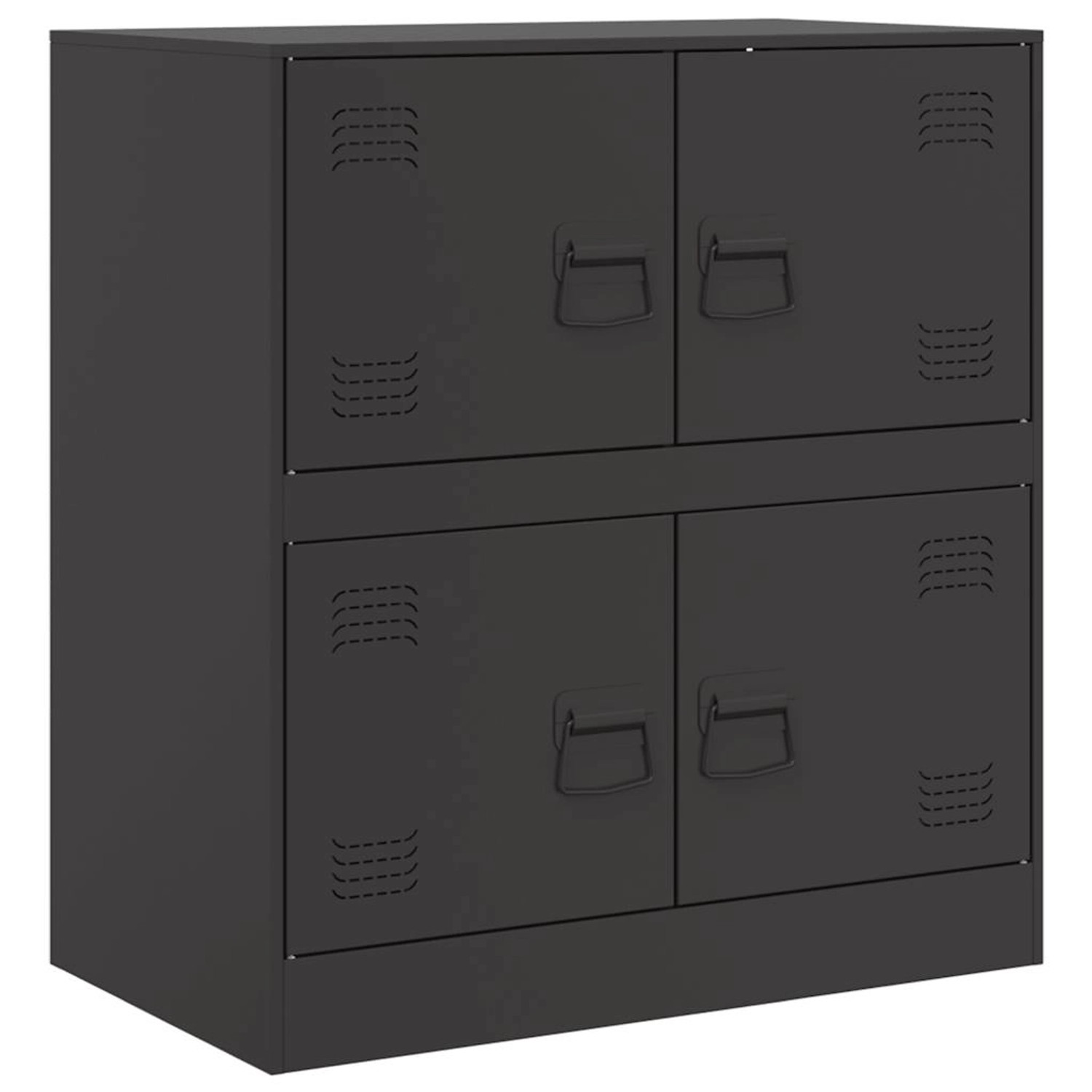 vidaXL Sideboard Schwarz 67x39x73 cm Stahl 841649 günstig online kaufen