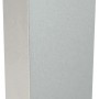 Silbernes Arcansas Winkelprofil, ungleichschenklig, aus Aluminium, 19x8x1000 mm.