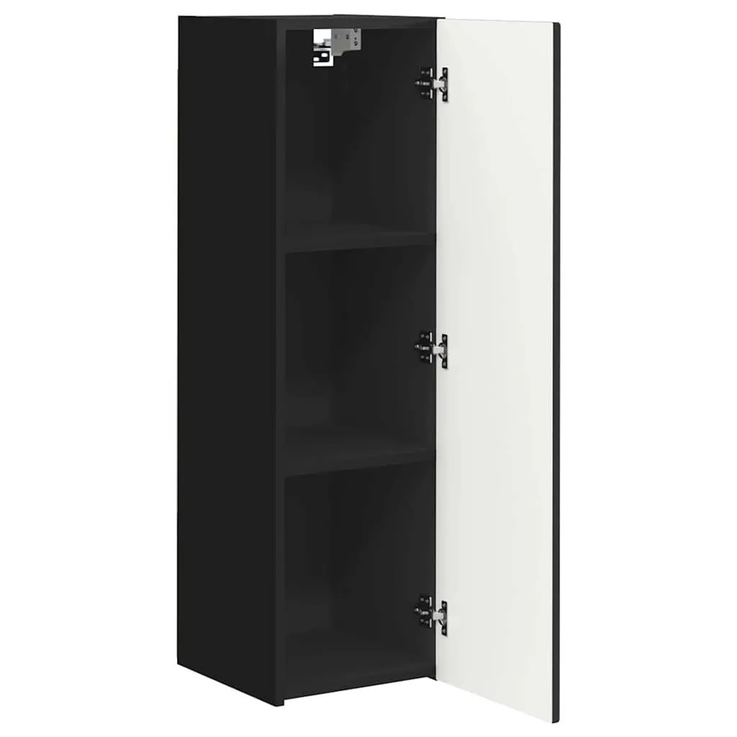 vidaXL TV-Wandschrank 2 Stk Schwarz 30 x 31 x 100 cm Holzwerkstoff 892312