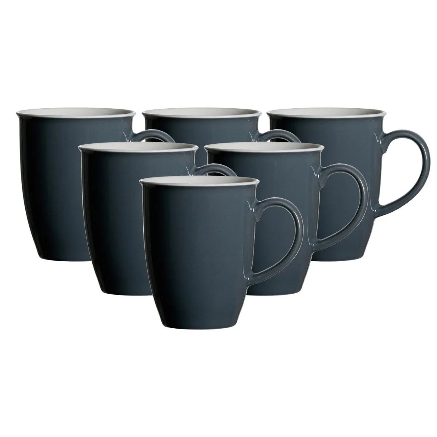 Ritzenhoff & Breker DOPPIO Kaffeebecher 320 ml 6er Set Anthrazit