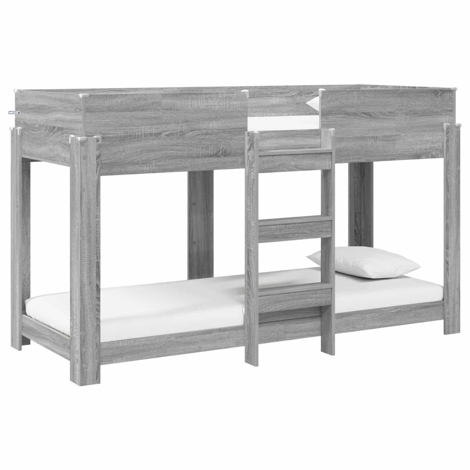 vidaXL Etagenbett für Kinder Graues Sonoma 75 x 190 cm Holzwerkstoff 3410544