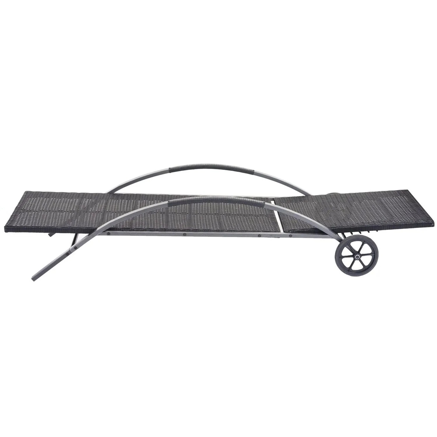 MCW Sonnenliege E27 2er-Set Schwarz Kissen Dunkelgrau_5
