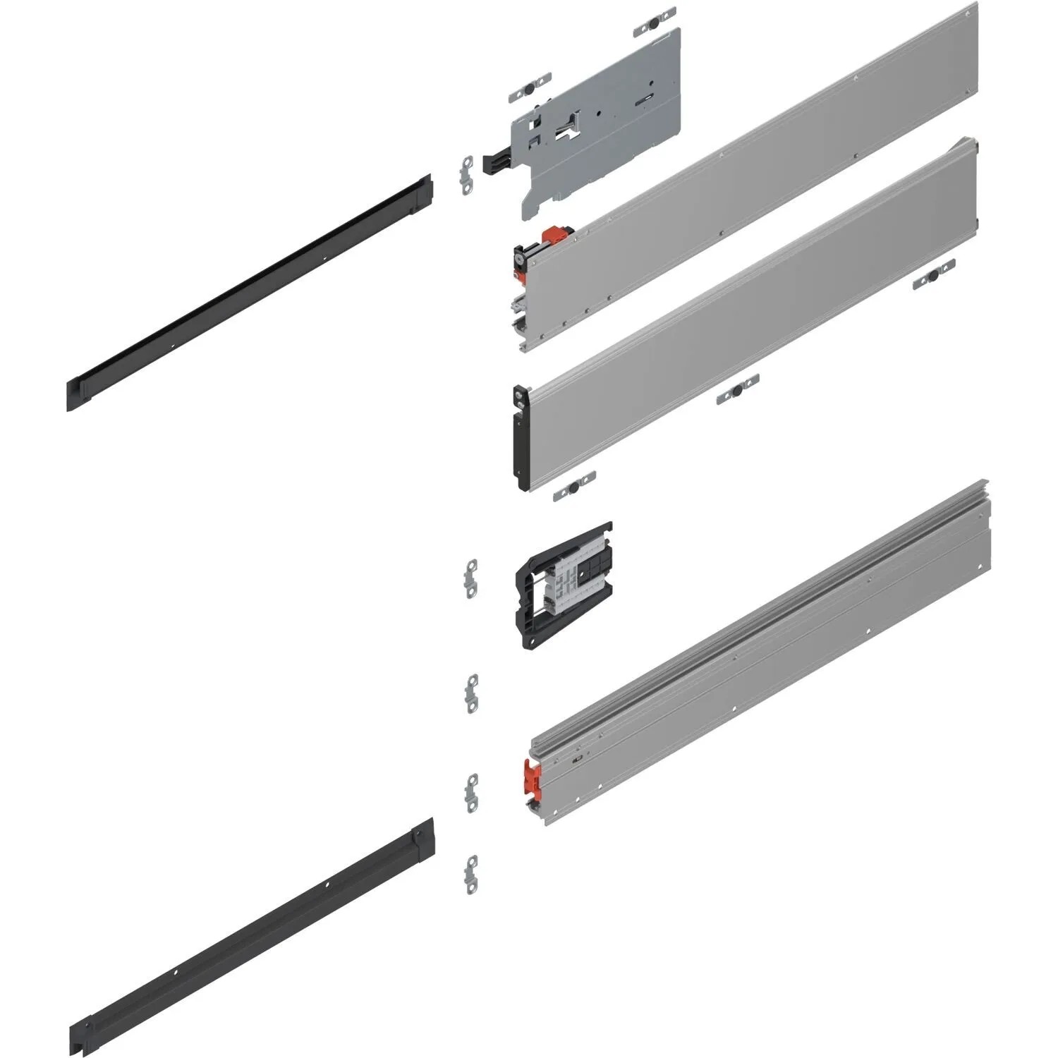 Blum Pocketschienen-Set Revego uno Laufschienen 700 mm Links