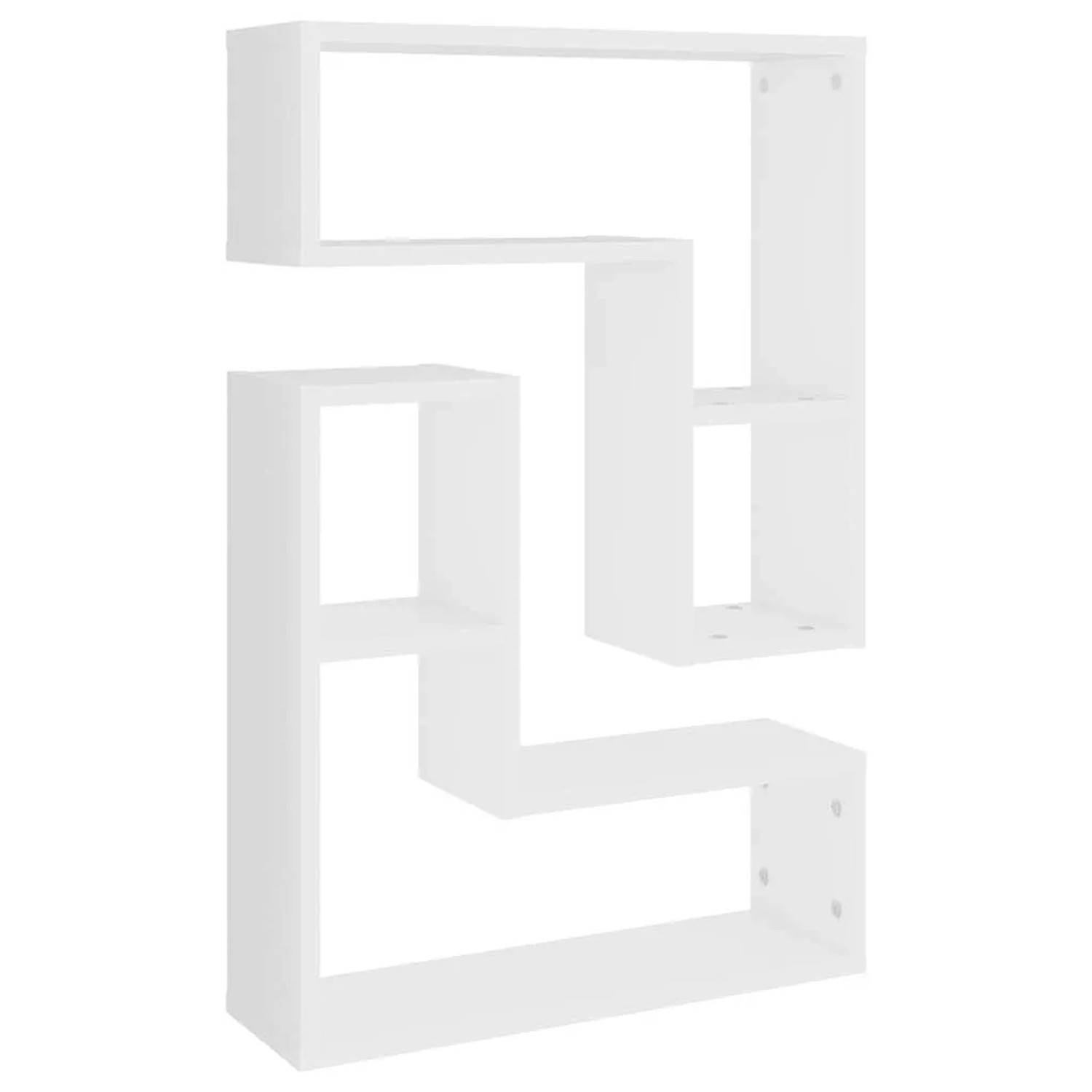vidaXL Wandregale 2 Stk. Weiß 50x15x50 cm Holzwerkstoff 807214