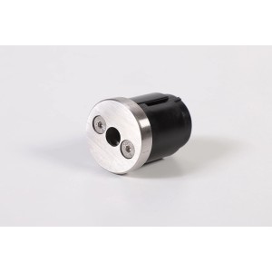 Adapter mit Endkappe für V2A-Handlauf, Ø 40 mm, aus Edelstahl.