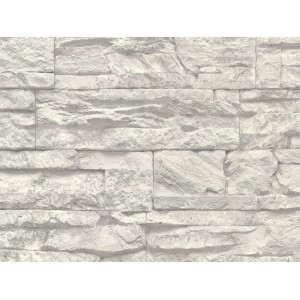 Vliestapete Naturals Stein Grau, Tapete in Steinoptik mit Grauschattierungen für Innenräume.