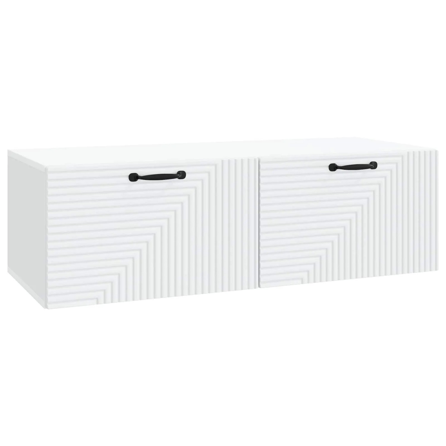 vidaXL Wandmontierter TV-Schrank Weiß 98 x 41 x 30 cm Holzwerkstoff 898695