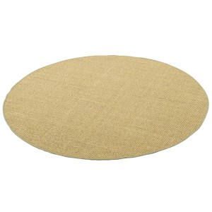 Runder, grüner Sisal Teppich (200x200cm) von Snapstyle. Naturfaser Kurzflorteppich.