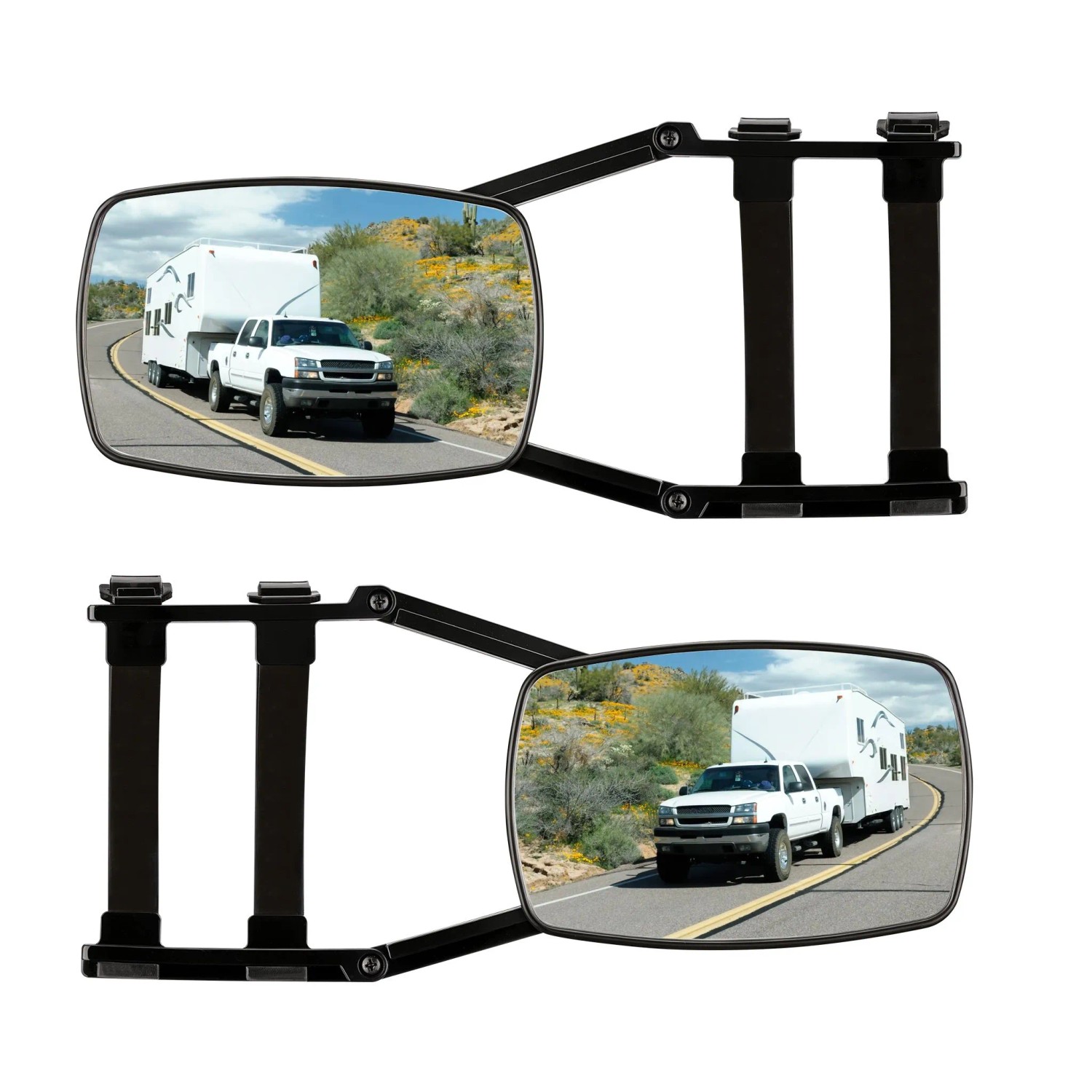 Wiltec Wohnwagenspiegel 2 Stück Universal Außenspiegel Wohnwagen Caravan Drehbar