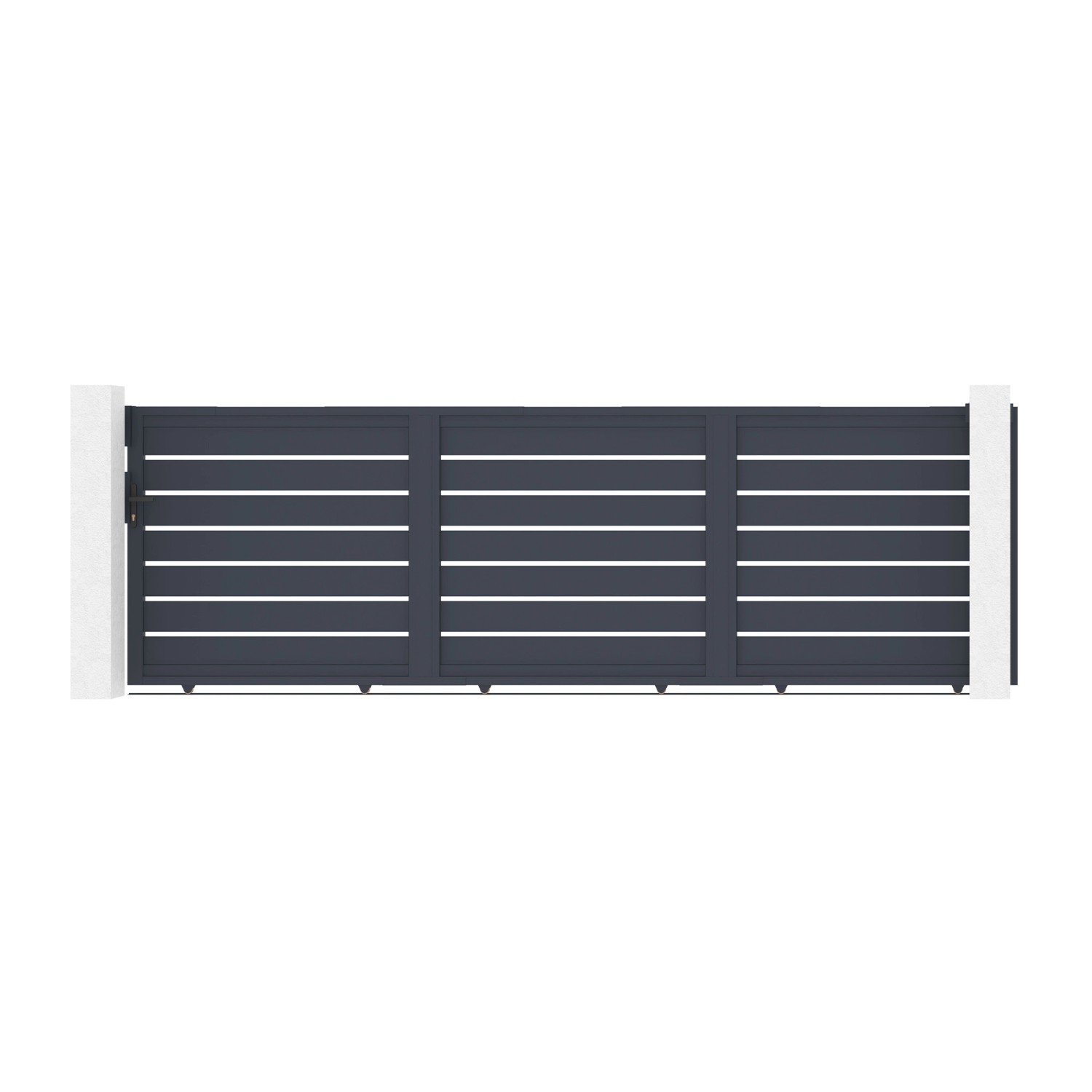Casanoov Schiebetor 4 5 M Vogel H 140 Graues Aluminium günstig online kaufen