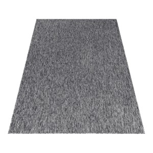 Grauer Ayyildiz Kurzflorteppich Nizza, 200x290 cm. Moderner Teppich mit meliertem Design für Wohnräume.
