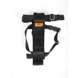 Schwarzer Heim RAC Sicherheitsgurt für kleine Hunde (30-41cm Körperumfang).