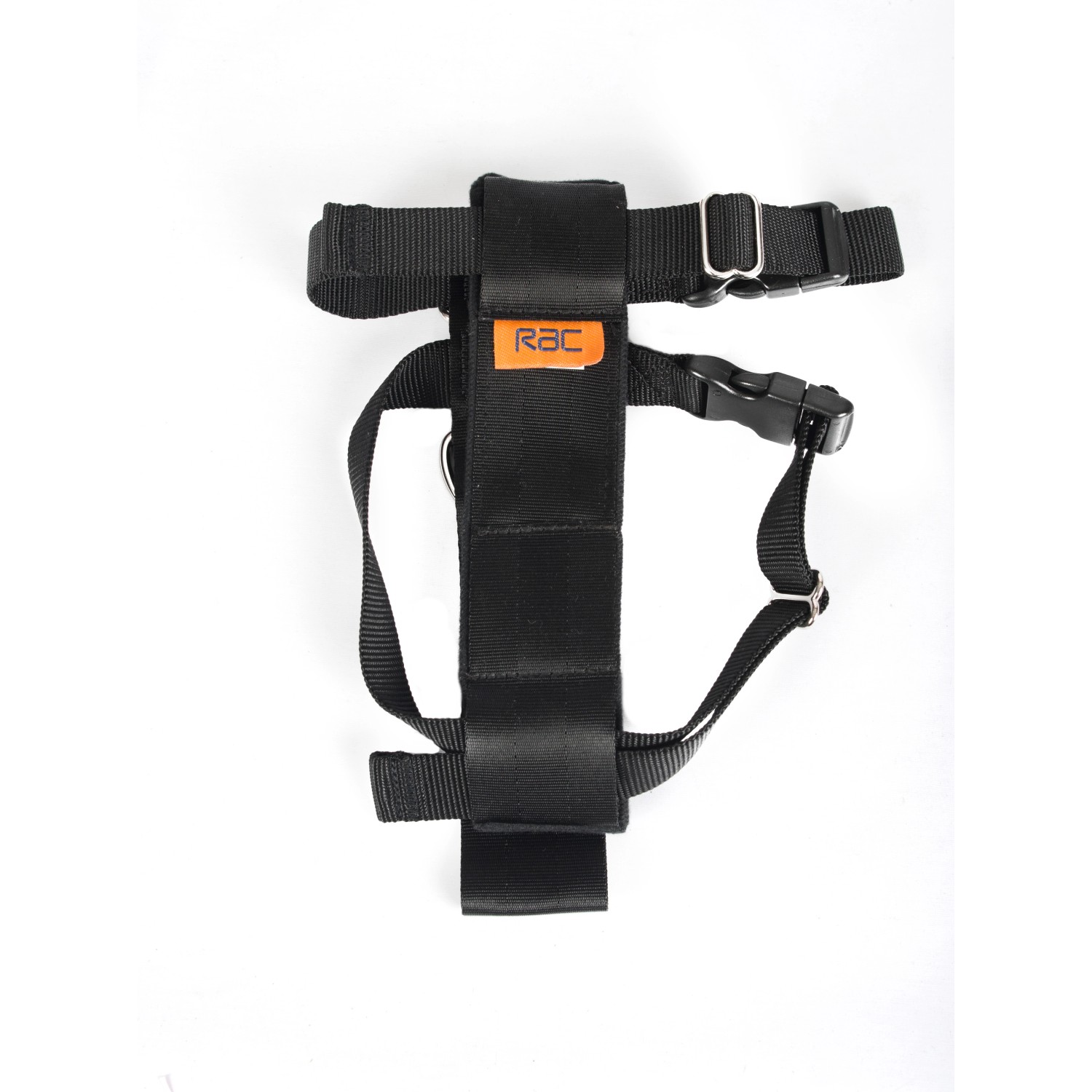 Schwarzer Heim RAC Sicherheitsgurt für kleine Hunde (30-41cm Körperumfang).