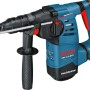 Blauer Bosch Professional Bohrhammer GBH 3-28 DFR mit Zusatzhandgriff.