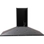 Respekta Kaminhaube Karena 90 cm, schwarz, Rückansicht mit Montagevorrichtung.