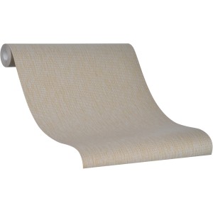 Marburg Vliestapete mit Strickmuster in Gold-Silber. Dekorative Tapete für stilvolle Wände.